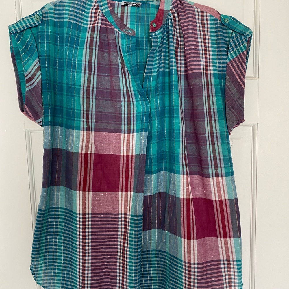 Plaid vintage tunic